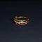 22 Carat Gold Multi Color Studded Stone Ring 4.33g by Mahita Collections